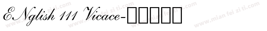 ENglish 111 Vicace字体转换